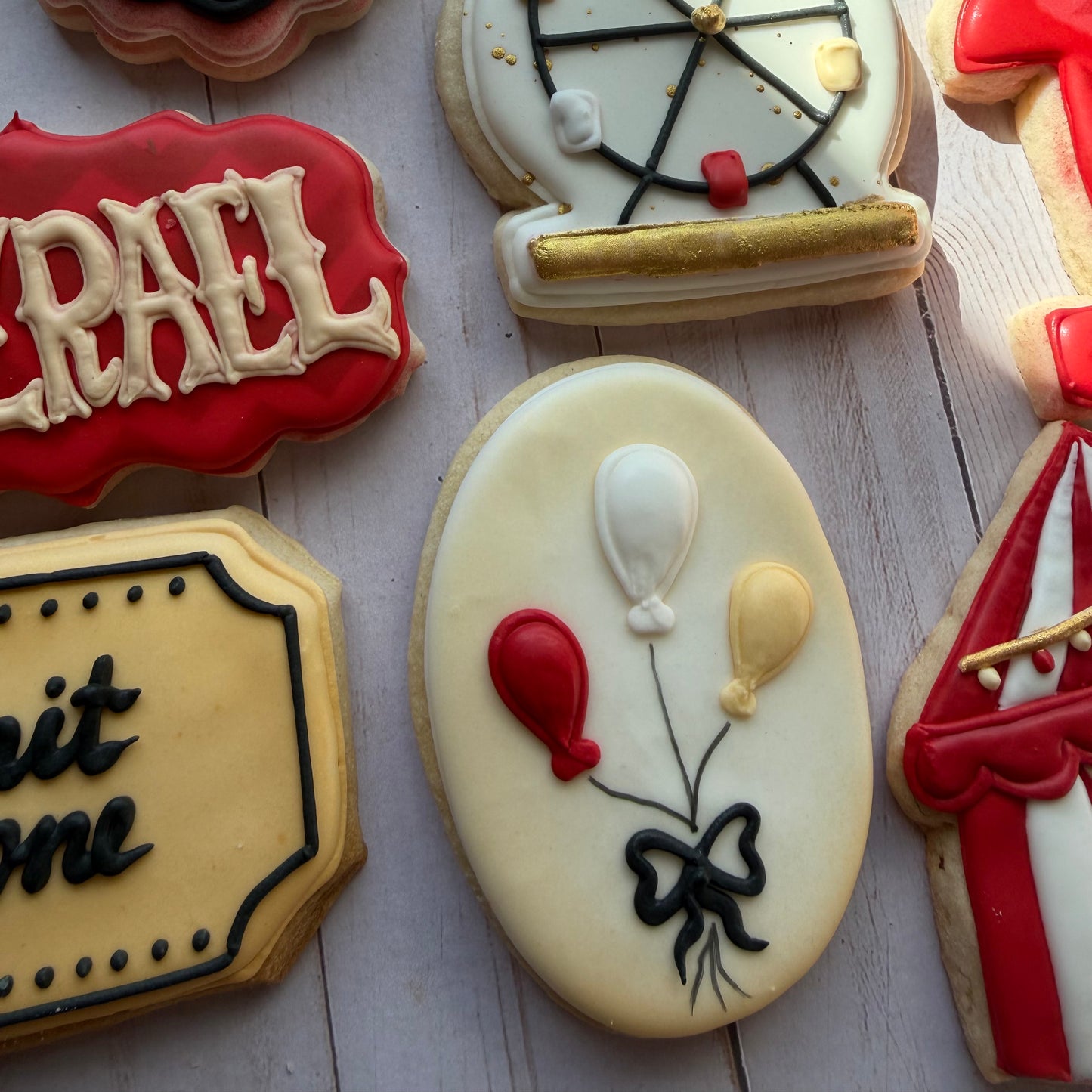 Personalized Admit One First Birthday Cookie Set