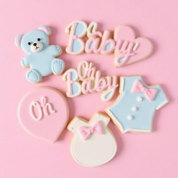 Custom birthday cookies with personalized designs for a birthday celebration in Sunnyvale, California