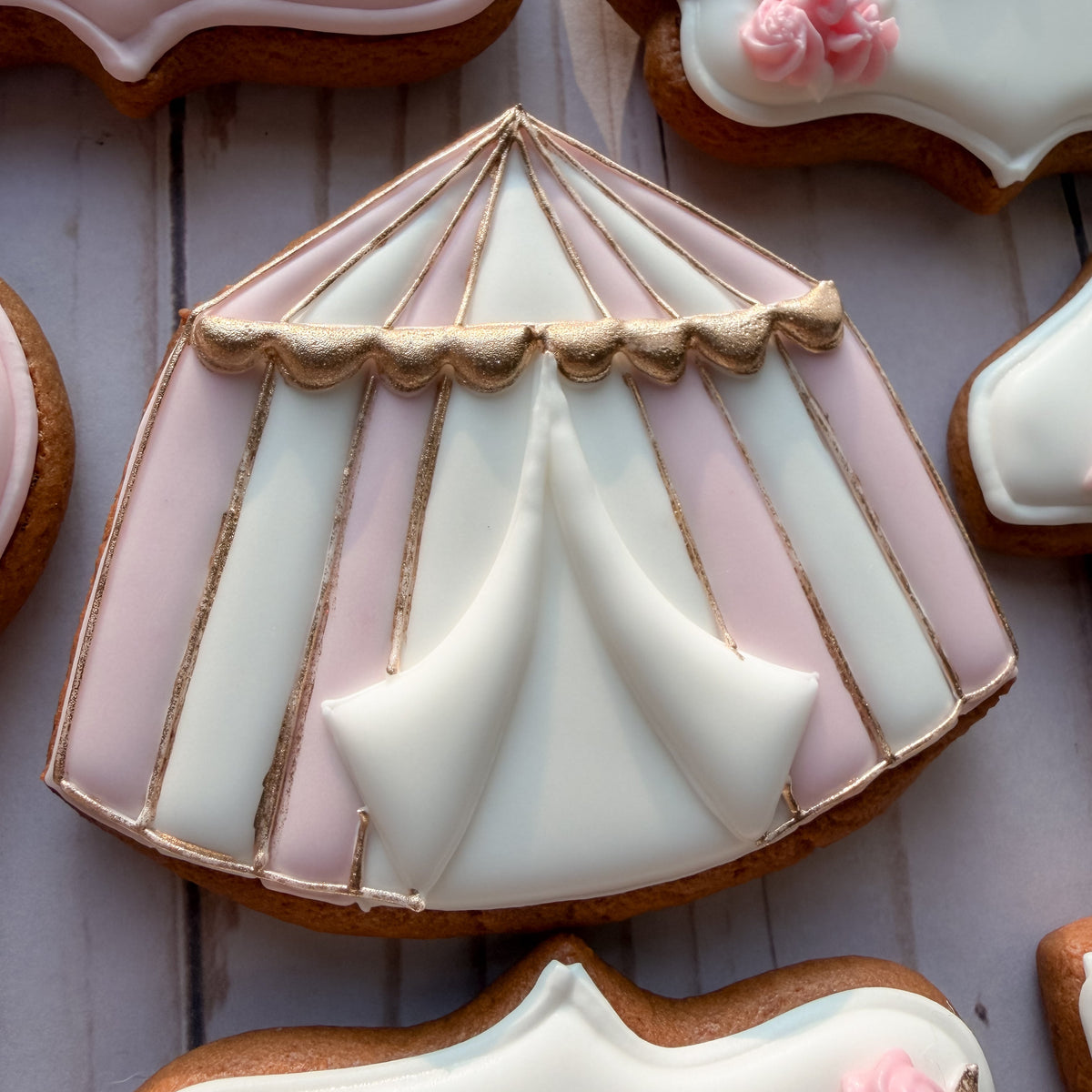 Personalized Swan First Birthday Cookie Set