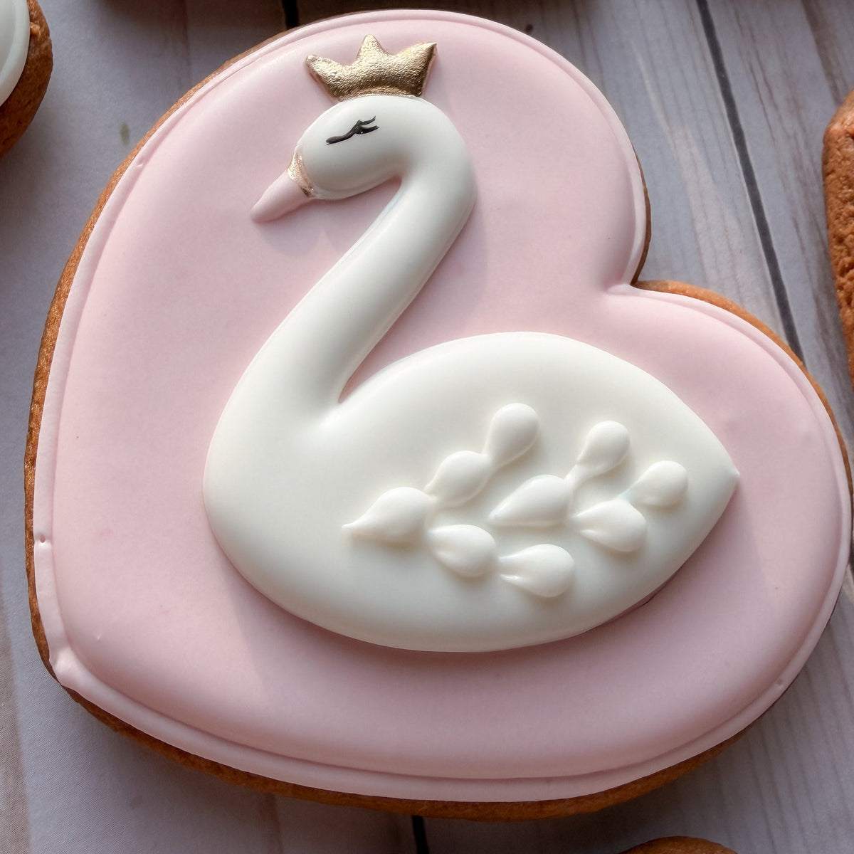 Personalized Swan First Birthday Cookie Set